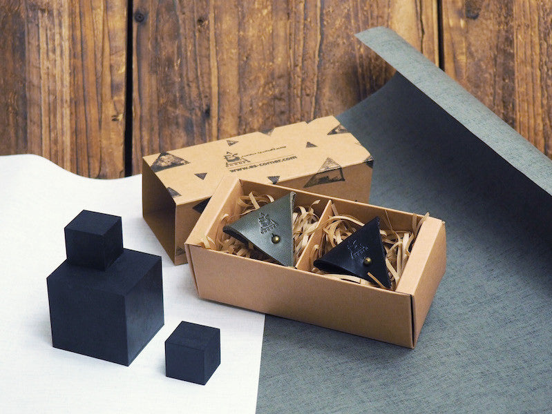 Life Believe Handmade Leather Cord Holder Holiday gifts Set Box Set Gifts for Him for Her Believer Grey Black Color | ES Corner