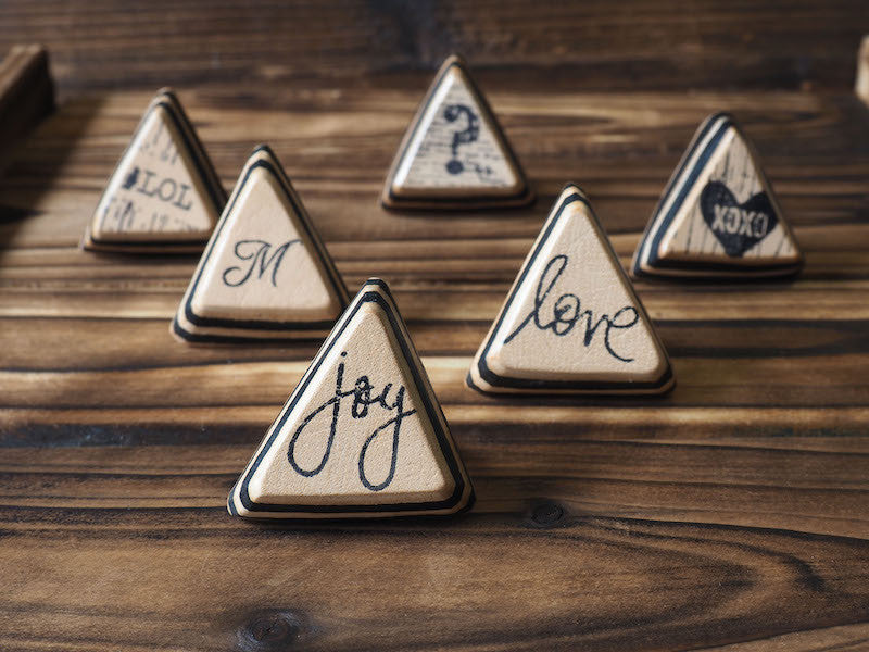 ES Corner Handmade Leather Joy Ring Minimal Style Love XOXO Initial and more Made with quality Italian Vegetable tanned Leather