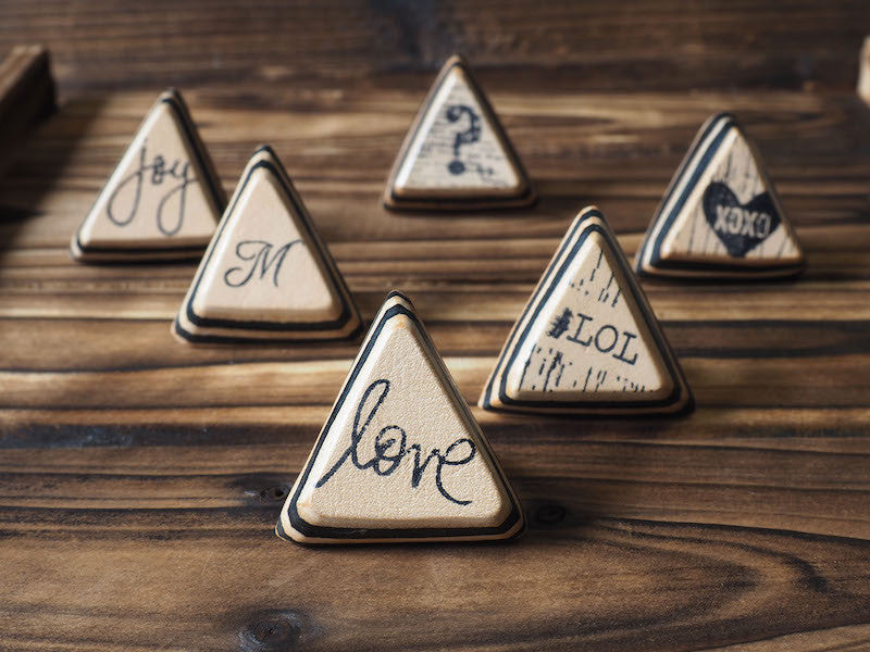 ES Corner Handmade Leather Ring Simple design Minimalist Style Triangle shape Geometric Accessories