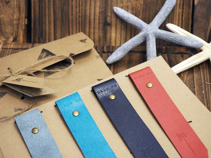 Natural Ocean Handmade Leather Holiday Gift Set Guide Blue Red Grey | ES Corner