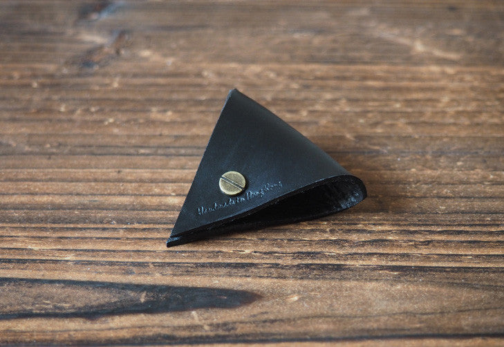 Leather Cord Holder Black ES Corner