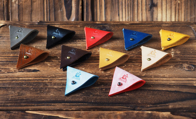 ES Corner Leather Cord Holder Cord Organizer yellow red blue brown black grey 12 color options