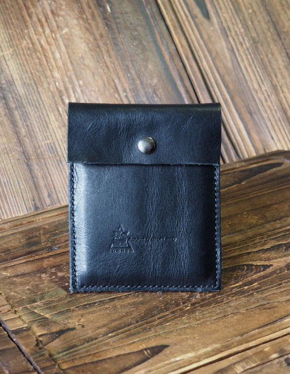 Leather Accessory Pouch #Black | Handmade Leather Goods | Personalized Gifts | ES Corner