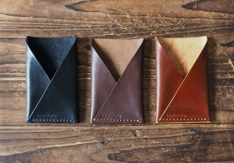 Minimalistic leather wallet/card holder | Classic Brown